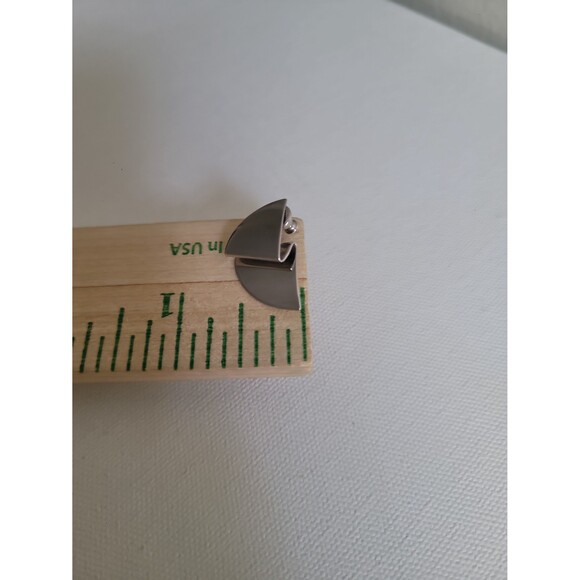 Monet silver tone pierce earrings - Picture 7 of 8